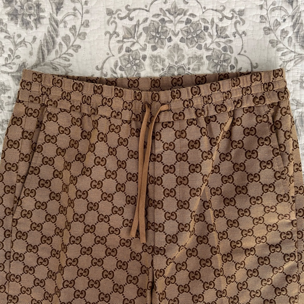 Mens Gucci GG Canvas Pants